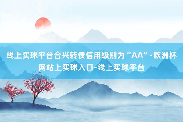 线上买球平台合兴转债信用级别为“AA”-欧洲杯网站上买球入口-线上买球平台