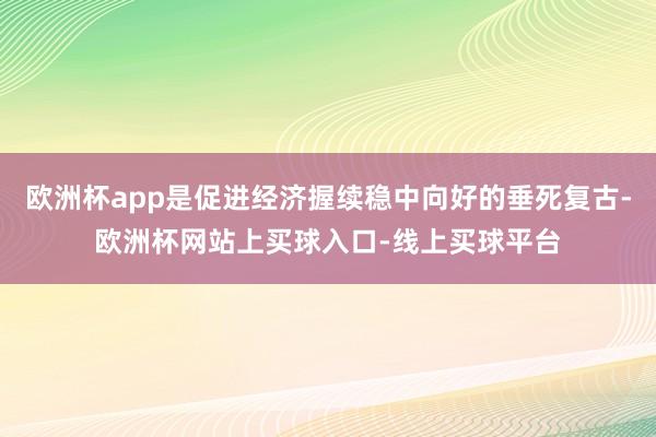 欧洲杯app是促进经济握续稳中向好的垂死复古-欧洲杯网站上买球入口-线上买球平台