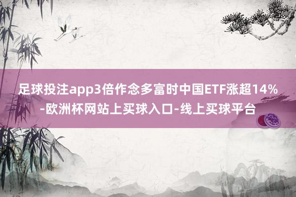 足球投注app3倍作念多富时中国ETF涨超14%-欧洲杯网站上买球入口-线上买球平台